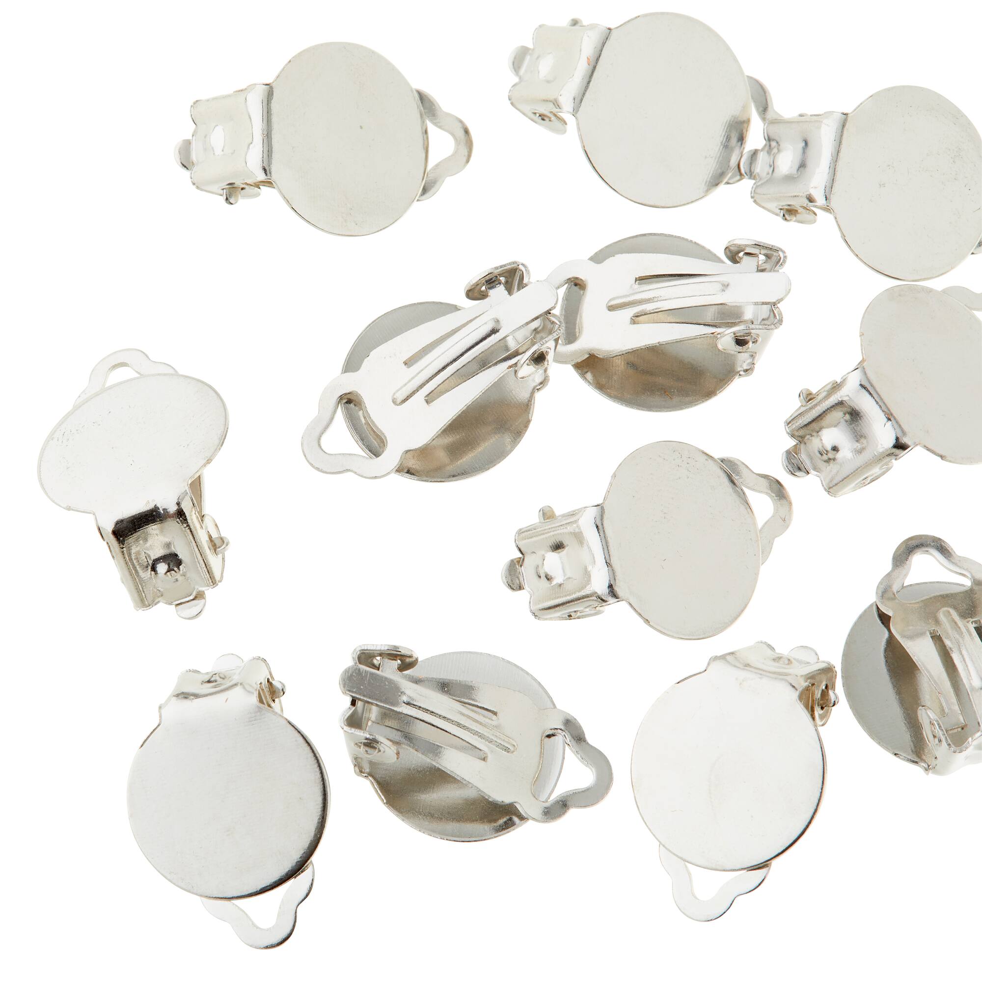 Bead Landing™ Earring Clip On, Rhodium